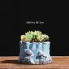 Macetas para Suculentas, Adornos Cerámicos Creativos, Venta al por Mayor de Suculentas para el Hogar, Tocón Viejo de Jardinería Plantas Verdes, Plantas en Maceta, Bonsái