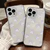 Huella de Patita de Cachorro Morada Linda y Femenina para iPhone 18 Pro Max, Funda Protectora Transparente de Cobertura Total para iPhone 17