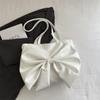 Bolso Bandolera Casual de Gran Capacidad con Lazo Color Sólido Textura Nueva Otoño 2025 Superficie Suave Bolso de Hombro
