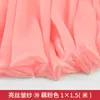 Flor de Hielo Hilo Catiónico Hanfu Estilo Antiguo Tela Organza Brillo Hilo Arrugado Ruqun Camisa de Manga Larga Tejido de Seda Brillante Arrugado