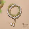 Pulsera de Semillas de Bodhi Estrella y Luna de Hainan, Pulsera de Cristal de Lujo Ligero de Gama Alta para Mujer, Joyería Apilable de Doble Capa, Venta al por Mayor