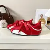 Toma real de la versión de cuero~zapatillas de entrenamiento alemán para principiantes, zapatos de mujer con plataforma interior, cordones, velcro, zapatos casuales de carreras Forrest Gump para mujer