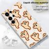 La Ilustración de Fantasma Más Vendida de Shopee es Adecuada para Halloween Funda de Silicona para Teléfono Móvil Samsung A55 Funda Protectora Integral para Lente S25