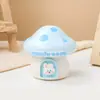Sacapuntas de Hongo Transfronterizo, Portalápices, Lámpara de Escritorio, Adorno de Luz Nocturna para Escritorio de Estudiante y Habitación Infantil, Alimentado por USB