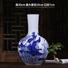 Cerâmica de Jingdezhen em Relevo Porcelana Azul e Branca Lótus Enrolado Garrafa de Lótus Decoração de Sala de Estar Artesanato Joias Ornamentos
