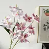 5 Orquídeas Phalaenopsis Artificiales para Arreglos Florales de Boda, Orquídeas Mariposa Falsas, Flores Artificiales Phalaenopsis