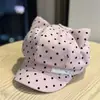 Nuevo Boina de Nube de Lunares Estilo Coreano para Mujer Primavera Verano Circunferencia de Cabeza Grande Versátil Boina de Artista Hace que la Cara se Vea Más Pequeña Boina de Brote