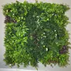Parede de plantas simulada 100*100, parede de plantas verdes tridimensional, decoração com flores e grama artificiais, fundo verde, parede popular da internet