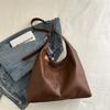 Bolsa de Axila de Grande Capacidade para Mulheres 2026 Nova Bolsa de Ombro de Inverno Estilo Ins Versátil Bolsa Tote para Estudantes Aula Deslocamento