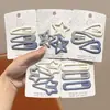 Pinza BB para Niñas Pinza para el Cabello de Estrella de Cinco Puntas Tocado 2025 Nueva Pinza Pinza para Flequillo de Cabello Roto de Bebé Pinza para el Cabello de la Frente de Niños
