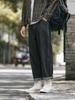 Pantalones vaqueros rectos negros para hombre, ropa de trabajo juvenil de otoño e invierno, pantalones anchos de calle americana, pantalones casuales sueltos