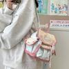 Azul Gelo 2024 Nova Mochila Estampada de Cachorro com Orelhas Grandes e Rosquinha Bolsa Escolar Feminina Bolsa para Computador Bolsa de Estudante de Grande Capacidade