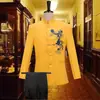 Traje de túnica china para hombre, traje de estilo chino para hombre, traje retro chino, traje Tang, dragón bordado, traje de cuello chino, otoño