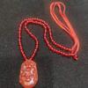 Colgante de ágata roja con forma de rata, buey, tigre, conejo, dragón, serpiente, caballo, oveja, mono, pollo, perro, cerdo, llavero Bodhi con animal del año.
