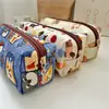 Estuche de Algodón Floral Hecho a Mano Lindo de Nicho para Gato, Perro y Oso, Bolsa de Papelería Estudiantil de Gran Capacidad, Producción y Venta Propia, Venta al por Mayor de Fábrica