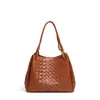 Bolsa de Paraquedas Tecida com Veludo de Pele de Veado para Comércio Exterior Transfronteiriço, Bolsa Tote Grande Capacidade para o Dia a Dia, Bolsa de Mão/Ombro Elegante