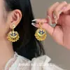 Estilo Exótico ~ Pendientes de Borla con Cuentas de Estilo Étnico Retro, Pendientes Versátiles Elegantes Bohemios de Lujo Accesible Exquisitos