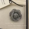 Pin de corsage de flor de camelia de tela de franela retro francesa estilo coreano estilo Chanel accesorios de ropa elegantes