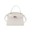 Bolsa Pequena Quadrada de Mão de Luxo Moda Feminina Simples Versátil Bolsa de Ombro Estilo Pequeno Chanel Textura de Pedra Bolsa Transversal Feminina