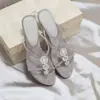 First Encounter Temporada 2026 Novas Sandálias de Dedo Sexy Retro com Salto Gatinho para Mulheres, Sandálias Abertas para o Verão com Presilhas de Strass para os Dedos