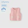 [7A Antibacteriano] Colete para Meninas Roupa de Outono Jaqueta Sem Mangas para Meninos Novo Estilo Aberto na Frente Algodão Puro Roupa Infantil Roupa Externa Colete para Bebê Roupa Infantil