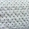 Tela Acolchada Estampada Digitalmente Dorada Clásica Negra con Puntos Pequeños Corazones Pequeños Acolchados Ropa de Algodón para Niños Bolso Cruzado Portátil Tela