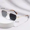 Gafas de Sol que Cambian de Color, Gafas sin Montura, Estilo de Negocios, Anti-UV, Modernas, Adelgazantes, Gafas de Sol Transfronterizas Europeas y Americanas