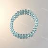 Popular Pulsera Serie Azul con un Fresco Estilo Oceánico, Versátil y Elegante Pulsera Estilo Palacio Cola de Pez Cadena de Cuentas Regalo para Estudiantes