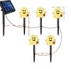 Nuevo Producto Transfronterizo Halloween Exterior Jardín Impermeable Cadena de Luces Decorativas LED Calabaza Fantasma Luz Solar de Piso