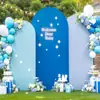 Cubierta de Tela para Arco de Boda de Tres Piezas Transfronteriza Decoración de Fondo Set de Montaje para Fiesta de Cumpleaños Forma de Cubierta de Tela Semicircular