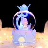 Bola de Cristal Musical con Nieve y Luz Estilo Ins Soñador Nube Flotante Canción de Amor, Exquisito Regalo para Niñas, Dropshipping