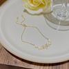 Pulseira de temperamento estilo coreano com cobre e zircônia incrustada não desbota pulseira de braço com design de nicho de verão para mulheres joia de mão de alta qualidade