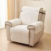 Cadeira elétrica antiderrapante Four Seasons Almofada de sofá universal Chenille Cor sólida Almofada de sofá anti-sujeira Almofada de sofá reclinável individual