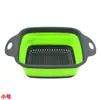 Fregadero de Cocina Multifuncional para el Hogar con Lavabo Extensible Ajustable para Lavar Verduras, Cesta Plegable Redonda de Silicona para Escurrir