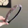 Faixa de Cabelo de Cristal com Malha de Alta Qualidade Antiderrapante Fofa Topo da Cabeça Presilha de Cabelo Fashionable Individual Versátil Faixa de Cabelo Acessórios de Cabelo Acessórios de Cabeça