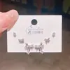 Exquisito Conjunto de Pendientes Pequeños de Plata con Forma de Gota y Lazo de Alta Gama, Juego de Tres Pares para Mujer, Pendientes Simples y Versátiles con Cierre de Plata