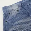 Pantalones de pana desgastados estilo callejero americano, pantalones casuales básicos versátiles de pierna ancha sueltos para hombre, vintage