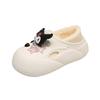 Pantuflas de Algodón para Mujer Invierno y Otoño Pantuflas de Algodón Resistentes a la Suciedad Suela Gruesa para Exterior Antideslizantes Dormitorio de Estudiantes Pantuflas Cálidas de Luna