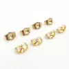 Accesorios Chapados en Oro de Color Duradero, Tapones para los Oídos con Forma de Mariposa, Accesorios para Joyería DIY, Materiales para Pendientes Hechos a Mano al por Mayor