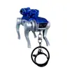 Cachorro Robô Mecânico Transformável Divertido Modelo Arma Chaveiro Pingente Criativo Móvel Chaveiro de Bolsa Pequeno Ornamento