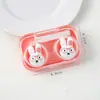 Gafas Conejo Estuche para Lentes de Contacto Caja de Almacenamiento de Gafas de Dibujos Animados Linda para Niñas Portátil Estuche de Lentes de Contacto de Alto Valor