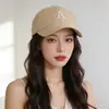 Gorra Bordada Estilo Coreano con Letra A para Mujer, Visera Rígida, Gorra de Béisbol Casual que Adelgaza el Rostro, Gorra de Pato para Sombrilla al Aire Libre para Hombre, Moderna
