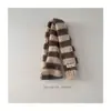 Bufanda de Punto Estrecha Versátil Estilo Coreano de Nicho para Niños y Niñas con Sentido del Diseño Bufanda Decorativa para el Cuello