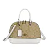 Bolso Vintage 2026 Nuevo Bolso de Mano Estampado Moda Europea y Americana Versátil Gran Capacidad Bolso Tipo Concha Bolso de Hombro Cruzado