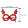 Gafas Navideñas Transfronterizas, Cornamentas de Reno, Accesorios de Decoración para Fiestas Navideñas, Gafas de Reno de Papá Noel