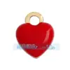 M69 Acessórios para joias DIY coração de amor zircônia colorida esmalte gota de óleo latão pequeno pingente