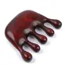 Venta al por mayor de fábrica peine de sándalo rojo para masaje peine de sándalo verde boutique peine de sándalo cabeza de sándalo peine meridiano cabeza redonda de cinco dedos cabeza del peine