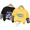 Camiseta interior básica de algodón puro para niños, camiseta de manga larga para primavera y otoño para niños, corte holgado, nueva colección primavera 2026 para niños, top falso de dos piezas