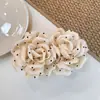 Clip de Banana de Lunares de Rosa Nuevo de Nicho Otoño e Invierno Coreano Clip para Cola de Caballo Accesorios para el Cabello Versátiles Estilo Francés Ins