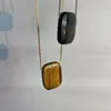 Cadena para el cuello de alta textura Dongdaemun Corea del Sur Hecha de Piedra Natural Cadena de Lana de Lujo Ligero de Alto Grado Combinable